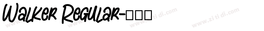 Walker Regular字体转换
